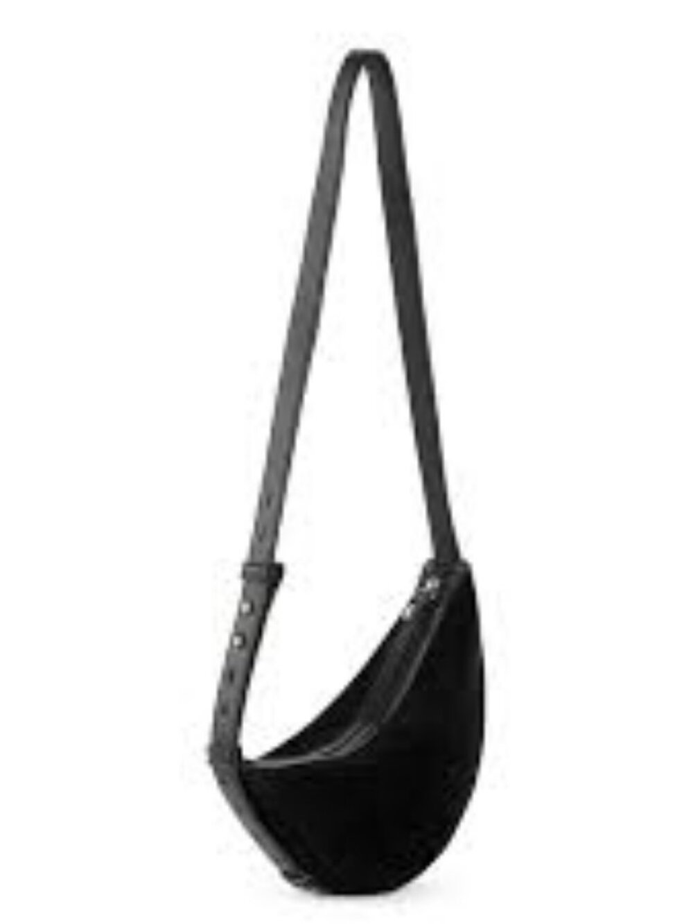 The Sak  Women's Tess Sling Mini Crossbody Handbag  Black Suede   NEW With Tags